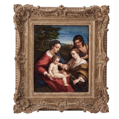 Lot 249 - A German Porcelain Framed Plaque