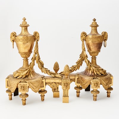 Lot 243 - Louis XVI Style Gilt-Bronze Chenets
