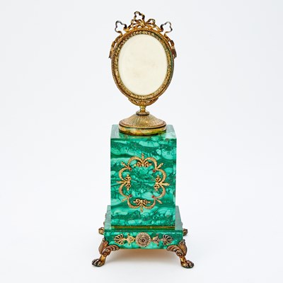 Lot 251 - Russian Gilt-Bronze Mounted Malachite Photo Frame