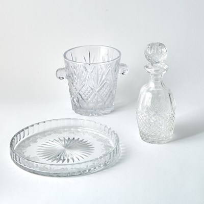 Lot 3273 - Group of Molded Colorless Glass Barware
