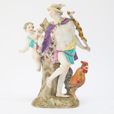 Lot 204 - German Porcelain Figure of Mercury