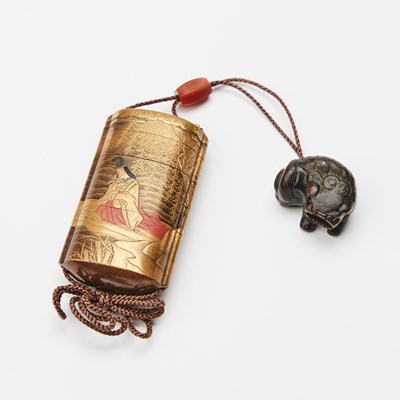 Lot 752 - A Japanese Lacquer Inro