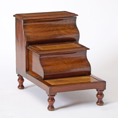 Lot 137 - Regency Style Mahogany Bed Steps