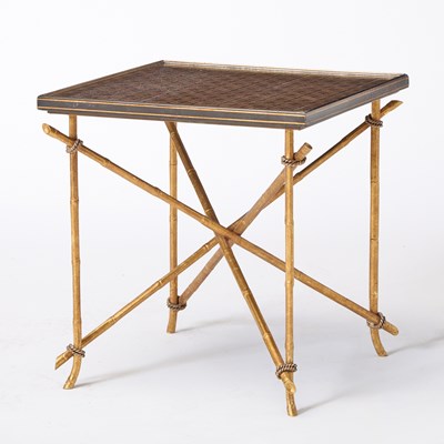 Lot 372 - Dessin Fournir Gilt-Metal and Painted Occasional Table