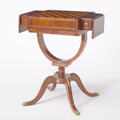 Lot 145 - Regency Inlaid Rosewood Games Table