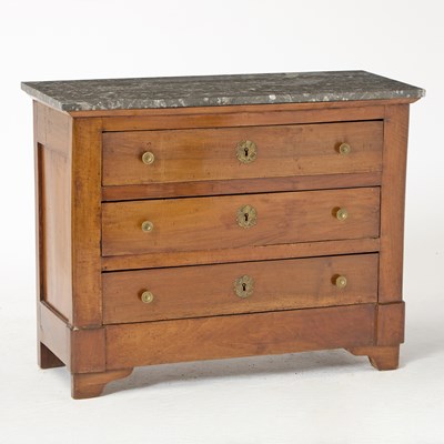 Lot 264 - Austrian or East French Neoclassical Walnut Chest of Drawers