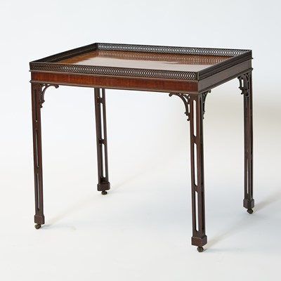 Lot 521 - George III Style Mahogany Tea Table