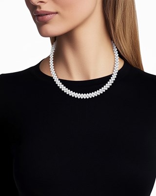 Lot 228 - Jacques Timey for Harry Winston Platinum and Diamond Necklace