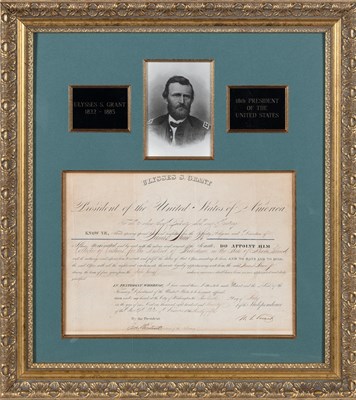 Lot 322 - Signed by Ulysses S. Grant as President