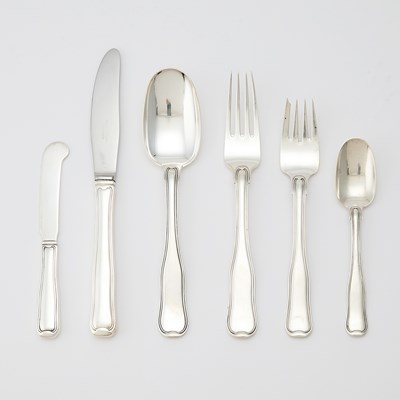 Lot 707 - Georg Jensen Sterling Silver 'Old Danish' Pattern Part Flatware Service