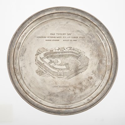 Lot 78 - Old Timers' Day: Silver Presentation Platter