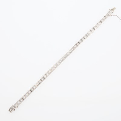 Lot 125 - Platinum and Diamond Bracelet