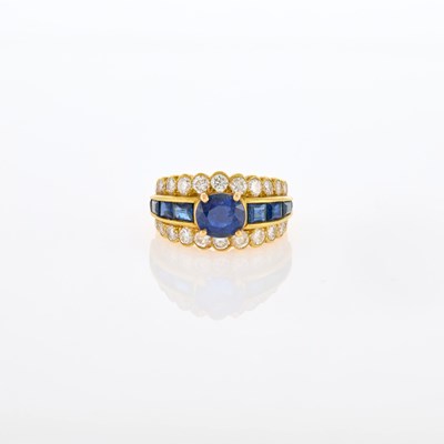 Lot 59 - Gold, Sapphire and Diamond Ring