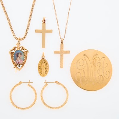 Lot 163 - Group of Gold Jewelry