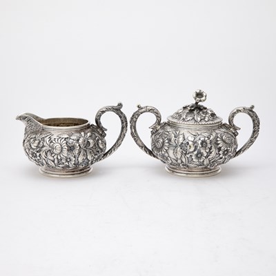 Lot 710 - S. Kirk & Son Inc. Sterling Silver Cream and Sugar Set