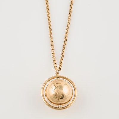 Lot 78 - Gold Pendant and Neck Chain, 14K 12 dwt. with 10K clasp