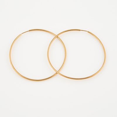 Lot 112 - Two Gold Earrings, 18K 3 dwt.