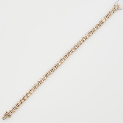 Lot 125 - Diamond Tennis Bracelet, 40 diamonds about 2.00 cts., 14K 6 dwt.