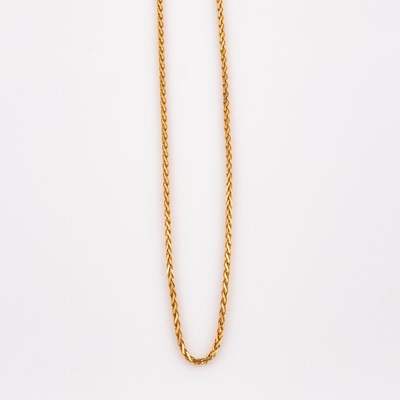Lot 216 - Gold Neck Chain, 22K 22 dwt.