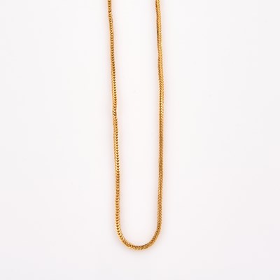 Lot 218 - Gold Neck Chain, 21K 7 dwt., damaged