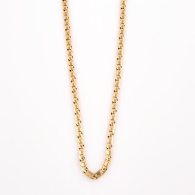 Lot 221 - Gold Neck Chain, 14K 13 dwt. with metal clasp