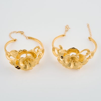 Lot 275 - Two Gold Rigid Bracelets, 24K 15 dwt.