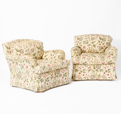 Lot 529 - Pair of Upholstered Club Chairs