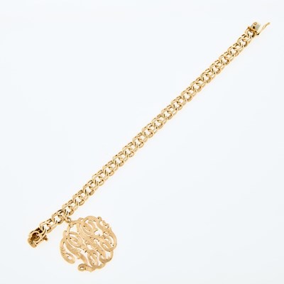 Lot 76 - Gold and Gold Charm Bracelet