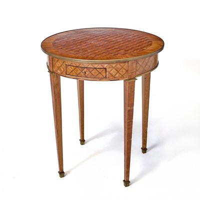 Lot 541 - Louis XVI Style Parquetry Inlaid Tulipwood Table