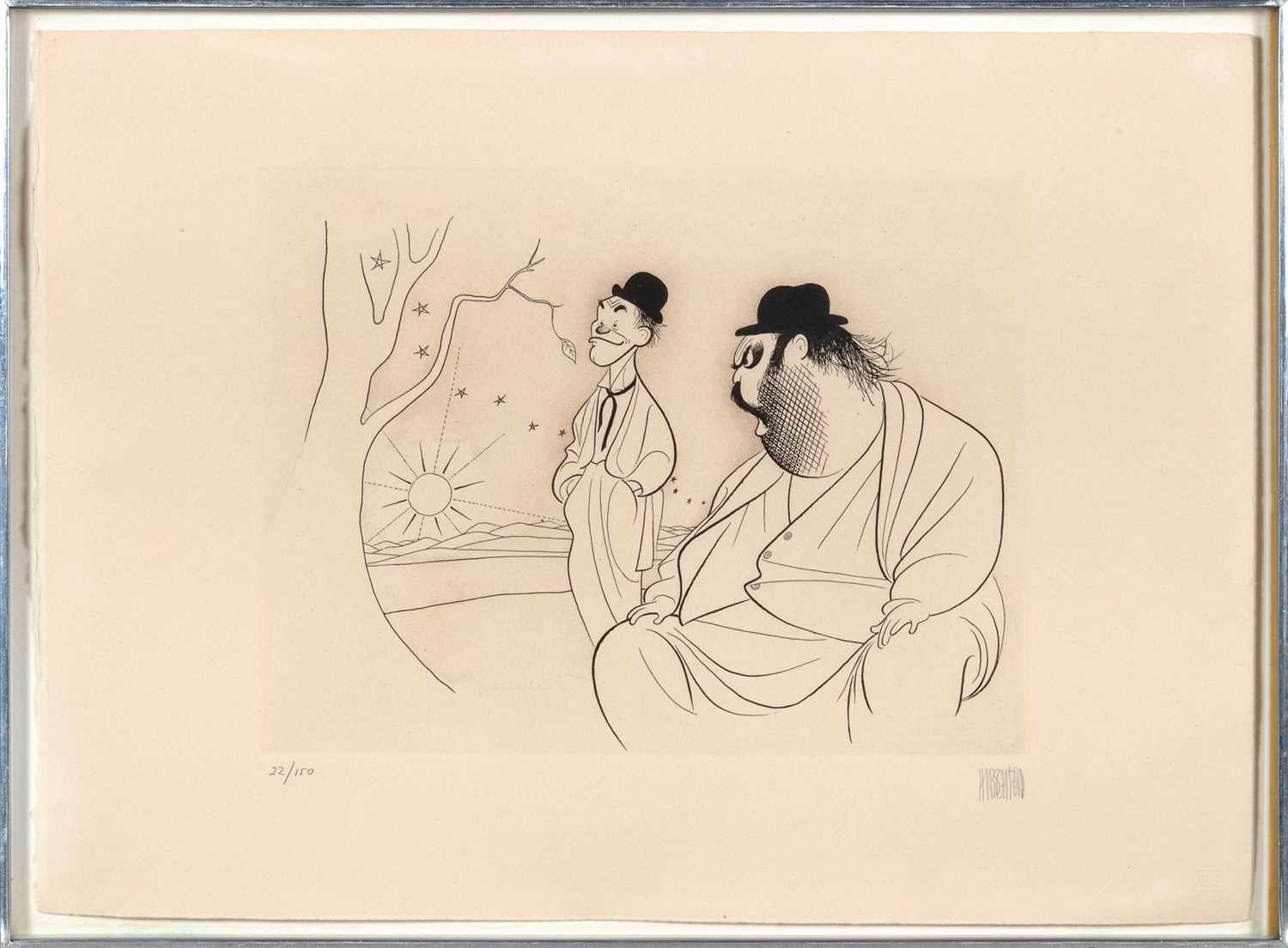 Lot 565 - Hirschfeld offers Mostel and Meredith in Samuel Beckett's Waiting for Godot