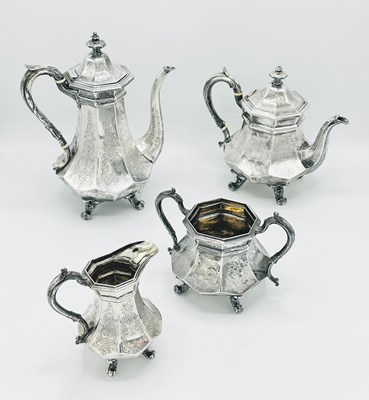 Lot 1220 - Victorian Sterling Silver Tea and Coffee Service
