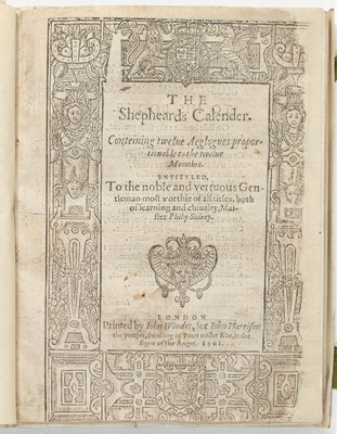 Lot 112 - The fourth edition of Spenser's Shepheards Calendar
