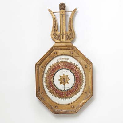 Lot 258 - Directoire Giltwood Barometer