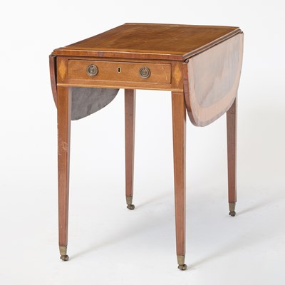 Lot 585 - George III Inlaid Mahogany Pembroke Table