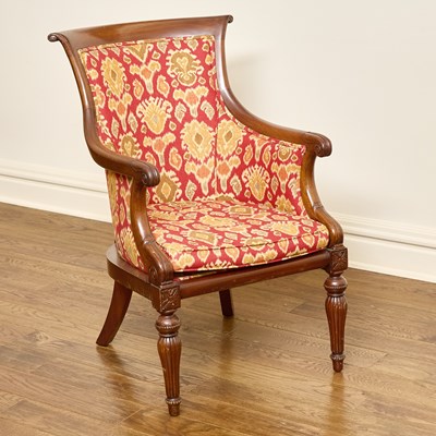 Lot 169 - Louis Philippe Style Mahogany Armchair