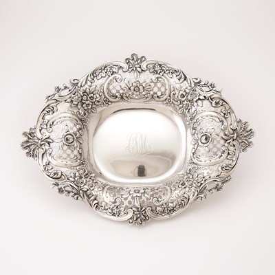 Lot 738 - Tiffany & Co. Sterling SIlver Two-Handled Footed Basket