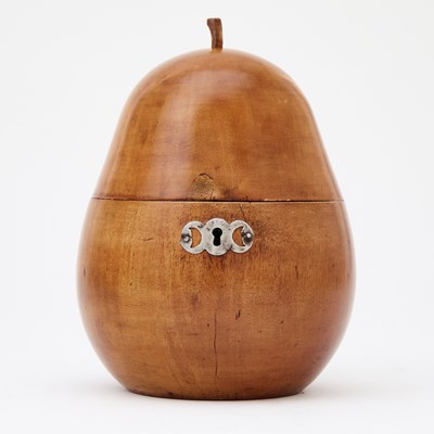 Lot 489 - George III Beechwood Tea Caddy