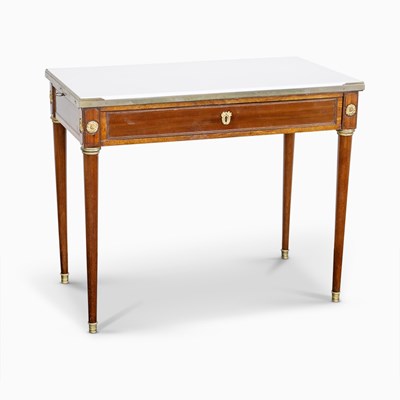 Lot 1046 - Louis XVI Gilt-Bronze Mounted Mahogany Writing Desk