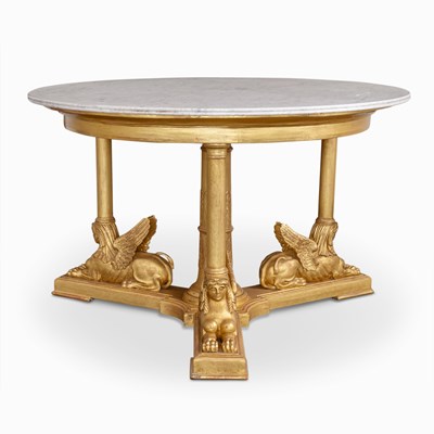 Lot 1144 - Italian Neoclassical Giltwood Center Table