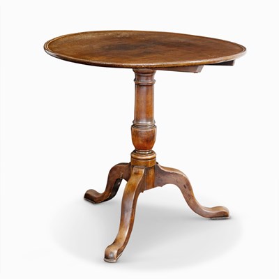 Lot 1035 - George III Mahogany Tilt-Top Tea Table