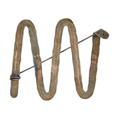 Lot 86 - Alexander Calder Untitled Silver and Steel Wire "A Pin"