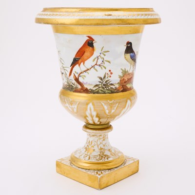 Lot 366 - Paris Porcelain Ornithological Vase