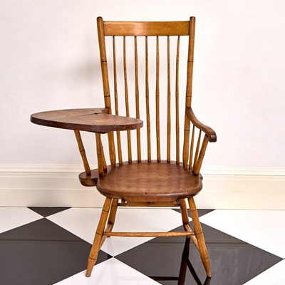 Lot 346 - American Fan-Back Windsor Writing Armchair