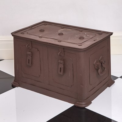 Lot 223 - Northern European Iron Strong Box