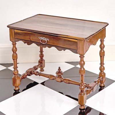Lot 253 - William and Mary Style Rosewood and Walnut Writing Table