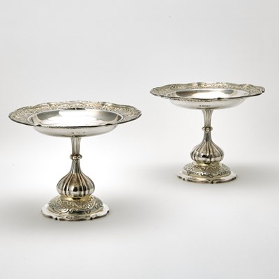 Lot 125 - Pair of William IV Sterling Silver Footed Plates