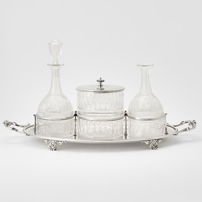 Lot 101 - English Silver-Plated Bar Tray