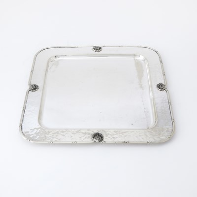 Lot 120 - Spanish Silver Plated Square Tray