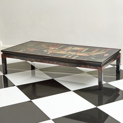 Lot 156 - Chinese Low Table with Coromandel Panel
