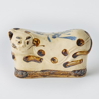 Lot 148 - Chinese Painted Pottery Cat-Form Pillow
